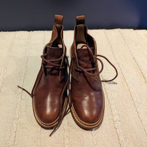 Brown Clark Ankle Boots